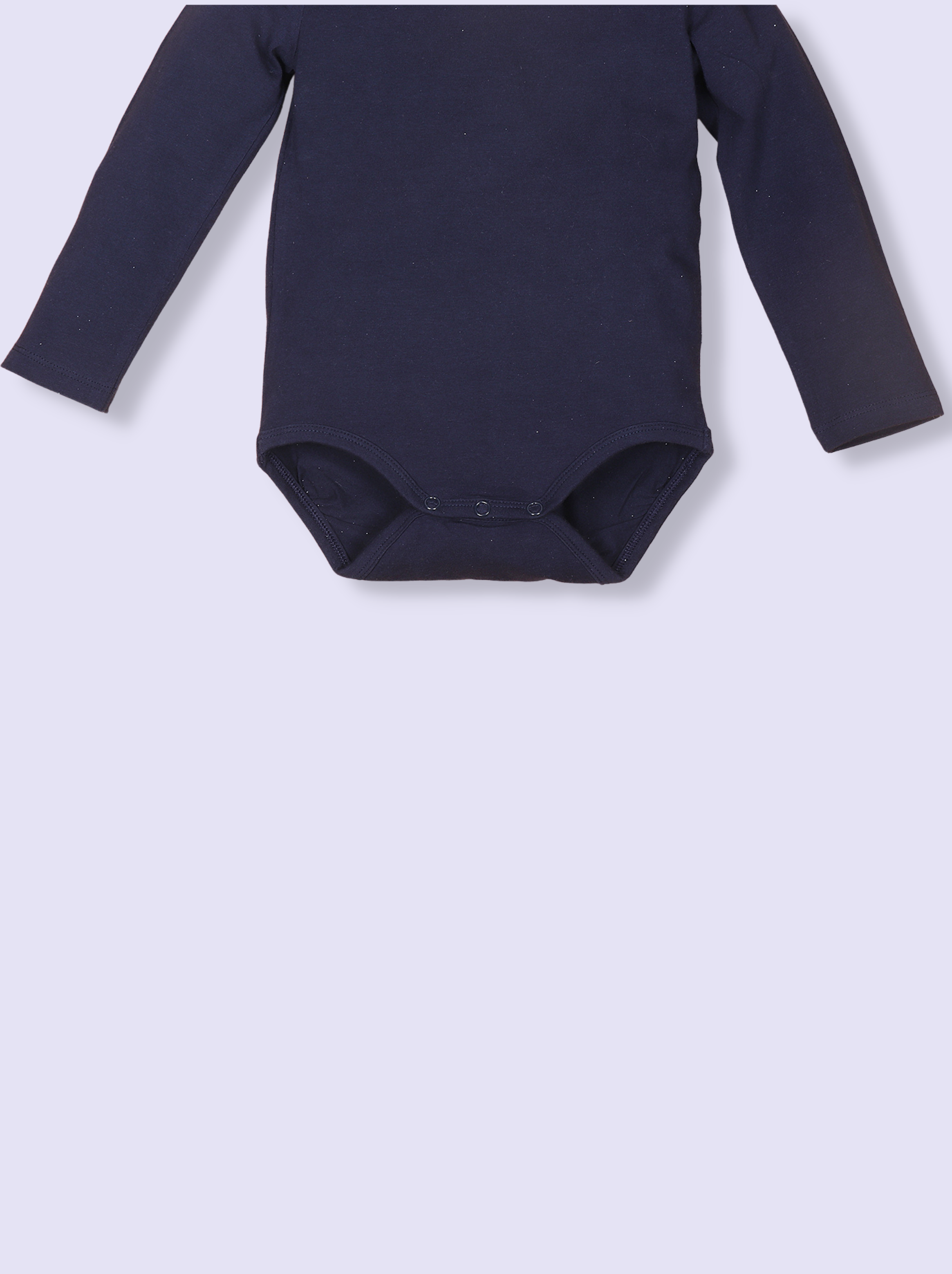 Babies Navy Full Sleeve Solid Soft Cotton Romper