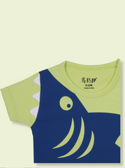Kids Boys Half sleeve Shark themed Clothing set