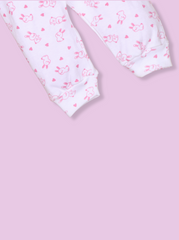 Babies Pink Pack of 4 Single Jersey Romper Set
