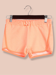Kids Orange French Terry Solid Pant