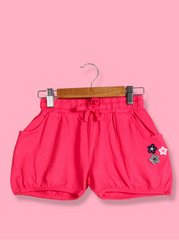 Kids Pink Single Jersey Solid Pant
