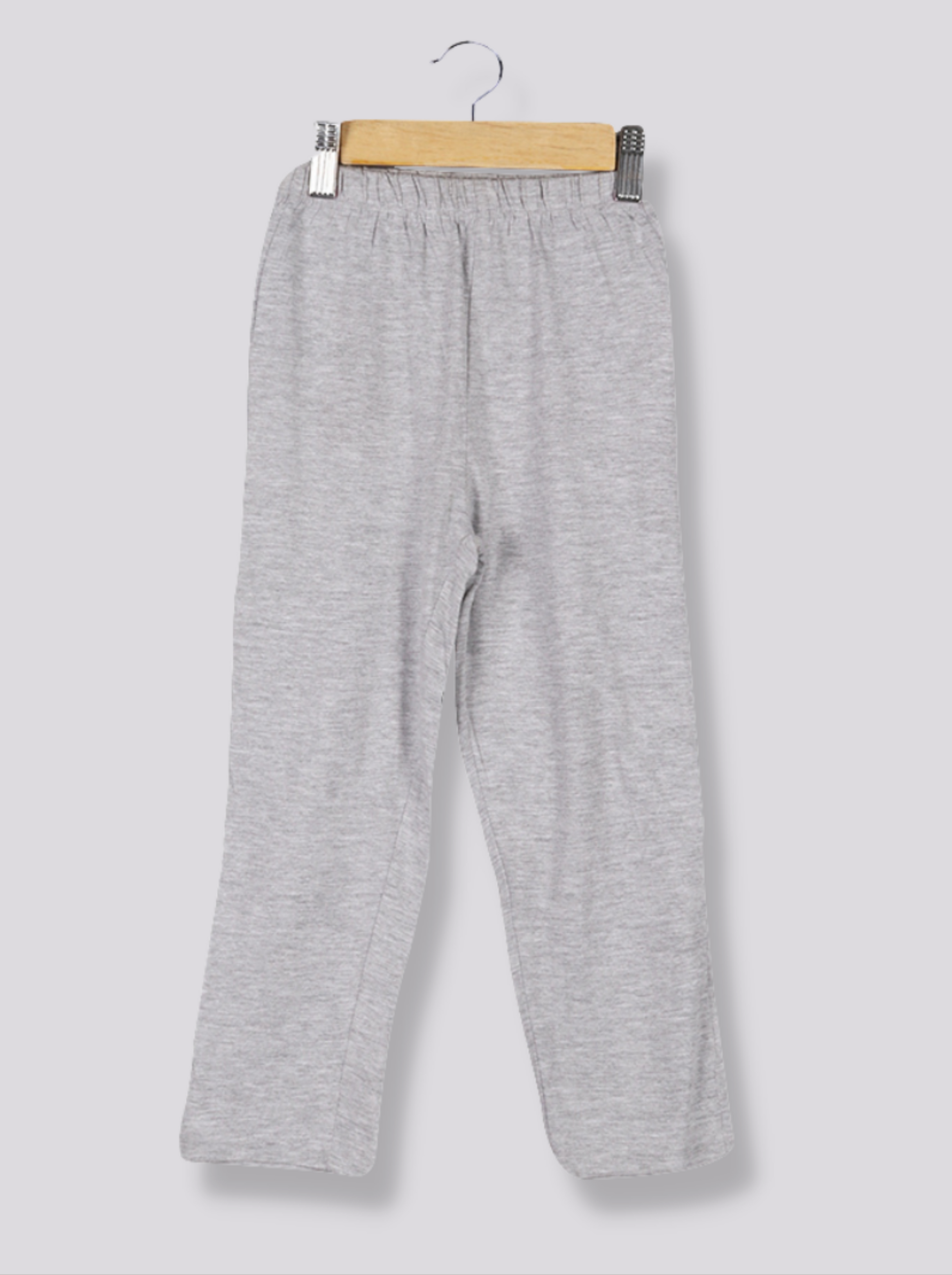 Kids Grey Single Jersey Solid Pant