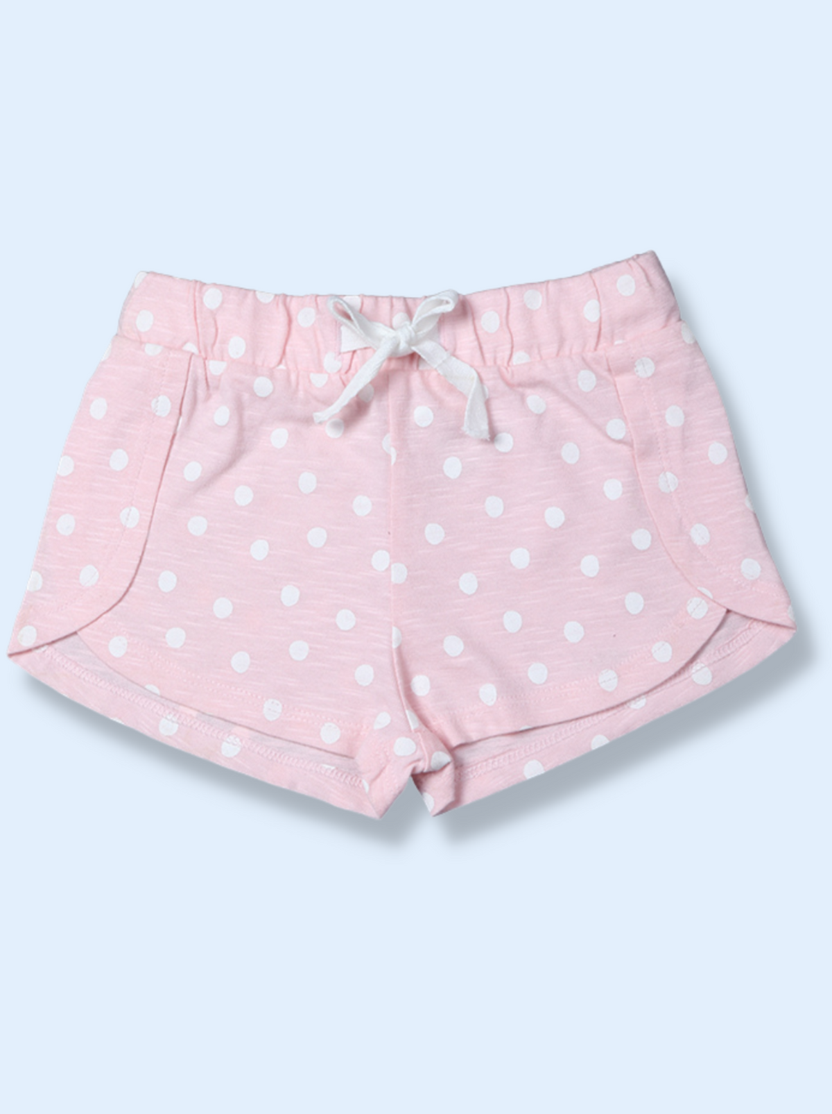 Babies Pink Polka Print Cotton jersey knit Pant